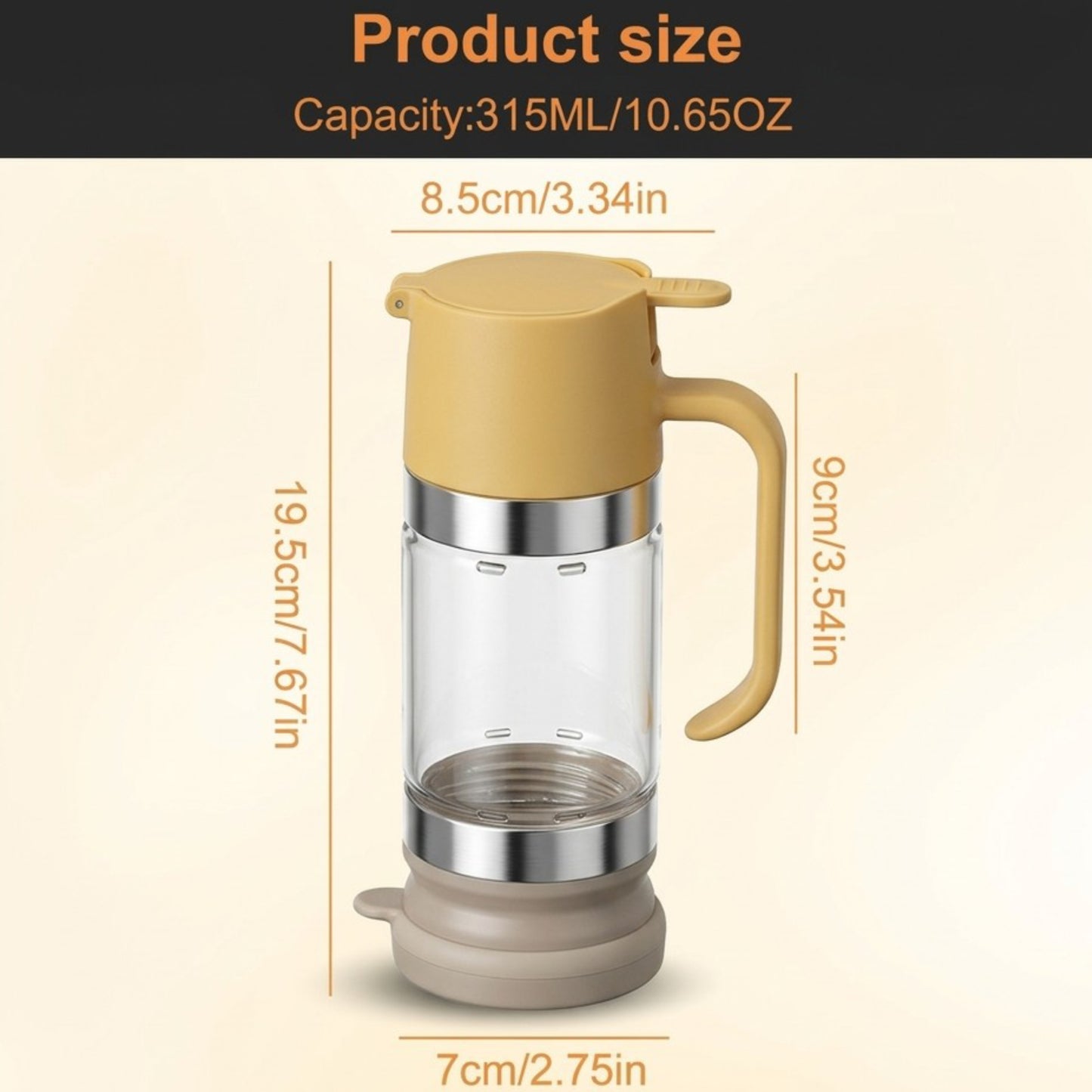 VeloraVita™ Premium Precision Pour Honey Dispenser – No-Drip, Mess-Free Syrup & Oil Pouring Bottle