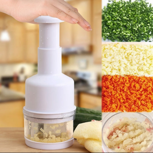 VeloraVita™ Premium Manual Push Vegetable Chopper – Effortless Precision in Every Press
