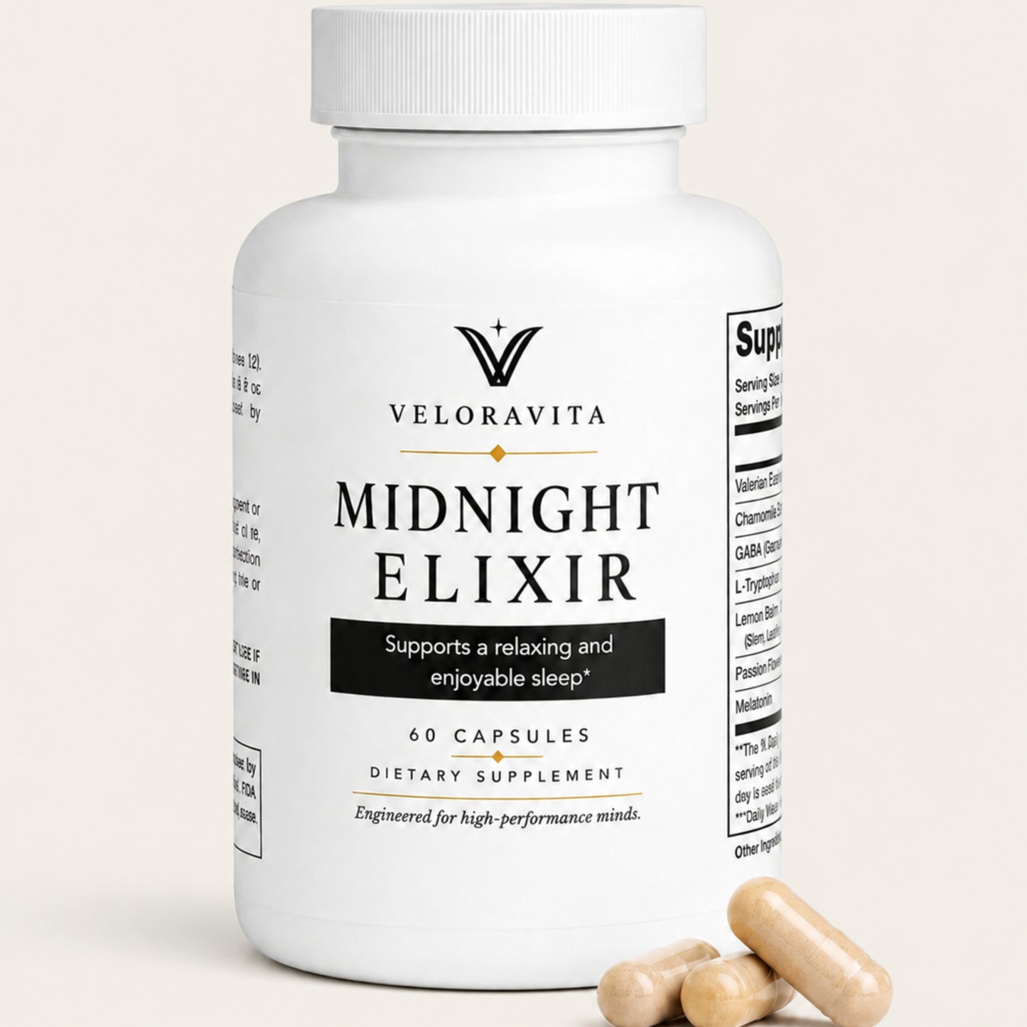 VeloraVita Midnight Elixir Premium Night time Recovery Blend
